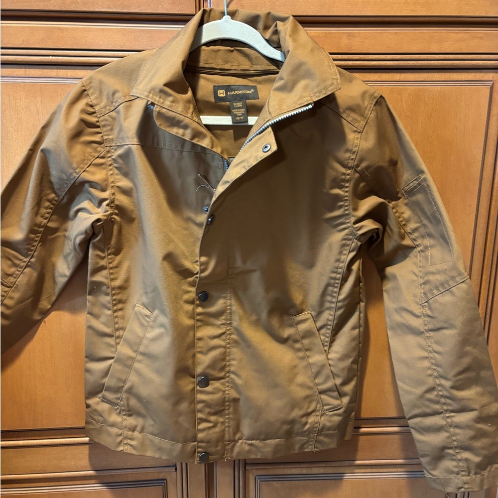 🛠️*NWT* Harriton Men's Brown Canvas Work Jacket. XL